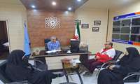 دیدار رئیس جمعیت هلال احمر با سرپرست جدید شبکه بهداشت و درمان شهرستان پیشوا