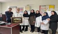 تقدیر از پزشک مرکز خدمات جامع سلامت جلیل‌آباد