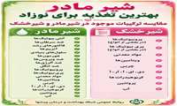 پوستر سلامت/  شیر مادر؛ بهترین تغذیه برای نوزاد