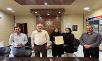 تجلیل از خانم زهرا خواجه‌حسنی به مناسبت بازنشستگی و پایان دوران خدمت در شبکه بهداشت و درمان پیشوا