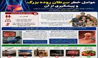 پوستر_آموزشی : عوامل خطر سرطان روده بزرگ و پیشگیری از آن