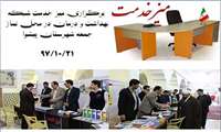  برگزاری میز خدمت شبکه بهداشت و درمان در محل نماز جمعه شهرستان پیشوا