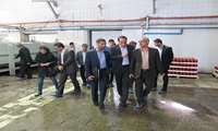روسای ادارات نظارتی با همراهی تعزیرات حکومتی و دادستان  شهرستان پیشوا  از کارخانه کشت و صنعت پیشوا بازدید کردند